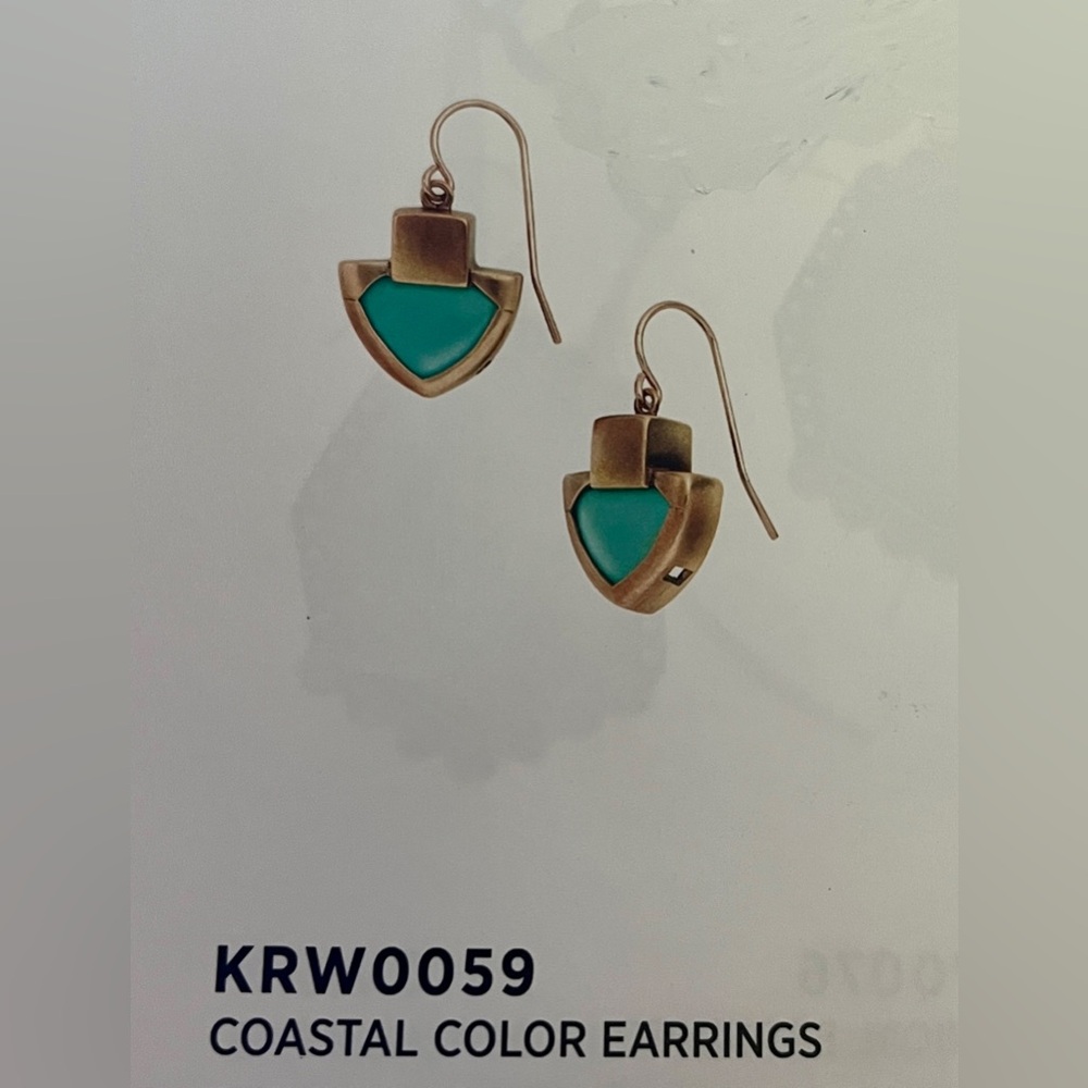 Silpada K&R “Coastal Color” Earrings - Picture 5 of 5